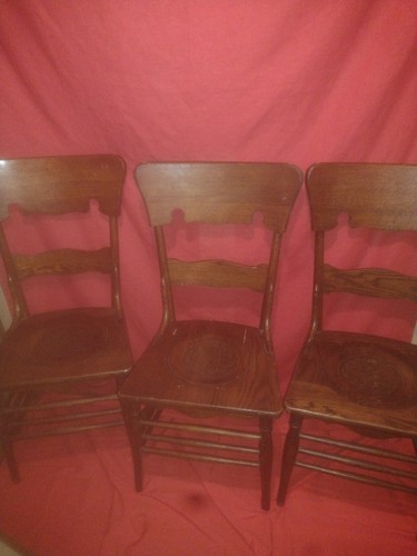 Antique oak chairs - antique,