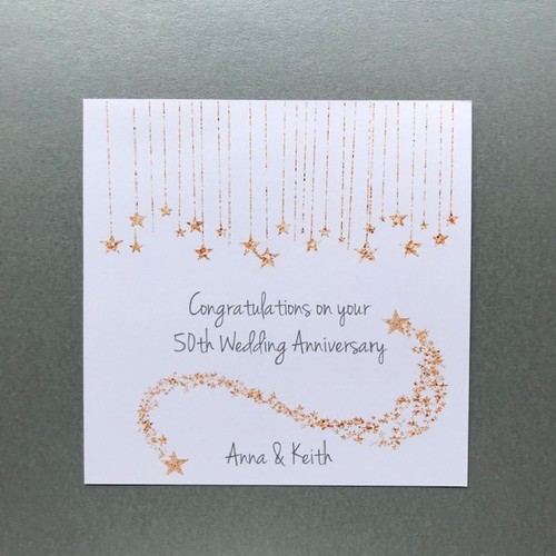 Personalised 50th golden - personalised,