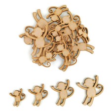 Baby Monkey MDF Craft Shapes