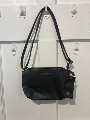 Black faux leather - faux,