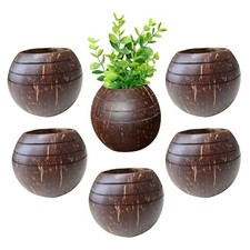6 x Coconut Shell Three Ring