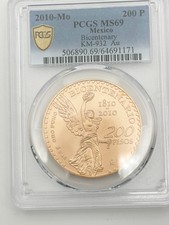 2010-Mo Mexico Gold 200 Pesos