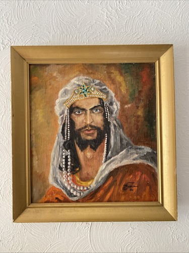 Vintage signed framed oil on - framed,