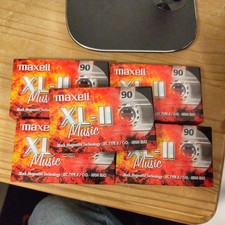 5x Maxell XL-II 90 Music Blank
