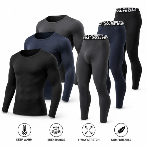 Men thermal underwear set - men's,