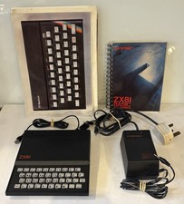 SINCLAIR ZX81 COMPUTER UNTESTED  ORIGINAL PSU BASIC MANUAL PAPERWORK AND LEADS