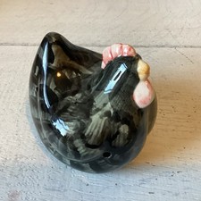 Ceramic Black Chicken pomade- hollow with holes for fragrance release figure 