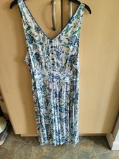 Sleeve less dress, Cotton traders, size 20. Elastic sheared back.