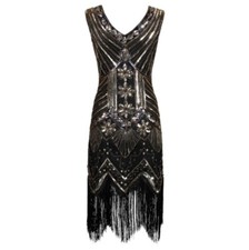 V-neck 1920's Dress Great