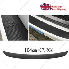 104cm Car Rear Bumper Sill Plate Trim Strip Cover Carbon Fiber Scratch Protector