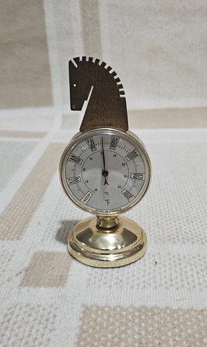 Brass thermometer horse - thermometer,,