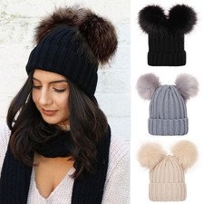 New Pure color Warm Ski Beanie