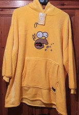 Primark The Simpsons Homer Bush Meme Fleece Snuddie Blanket L/XL Unisex Adults