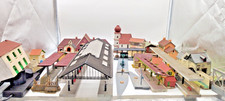 Jouef Model Railway Buildings Stations Church & Chapple Waterwheel- Some wired
