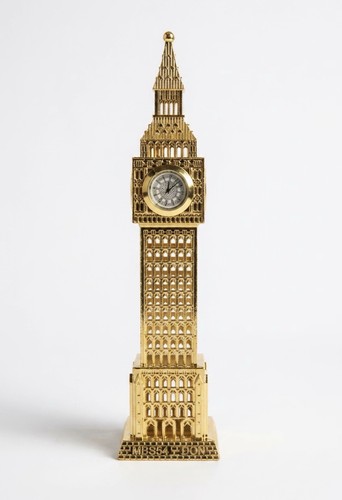 Gold big ben clock - big, tower