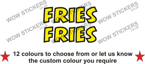 Fries stickers street - x,