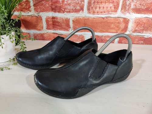 Clarks black shoes - black, uk