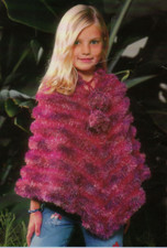 Knitting pattern copy 2631.   Childs poncho.  4-11 year olds.  DK