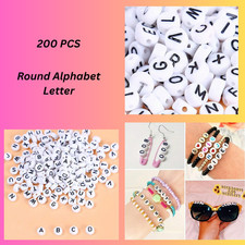 200 Alphabet Letter Beads