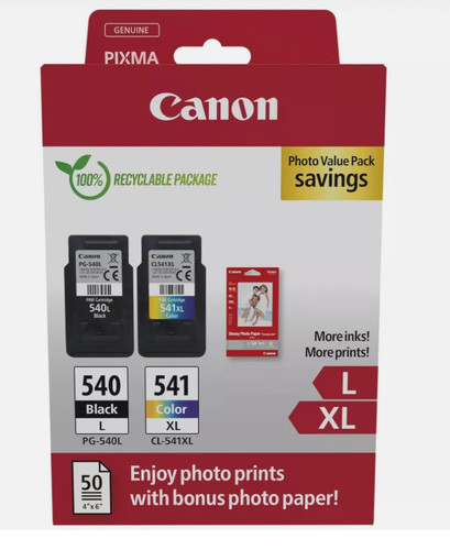 Canon 540l cl 541xl - canon, pg-540l