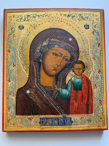 Antique russian icon our - antique, of