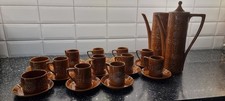 Portmeirion Vintage  TOTEM Amber Coffee Set by Susan Williams-Ellis
