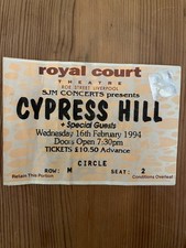 CYPRESS HILL Original Ticket
