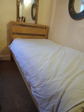 Single Bed. Wooden Frame. Good