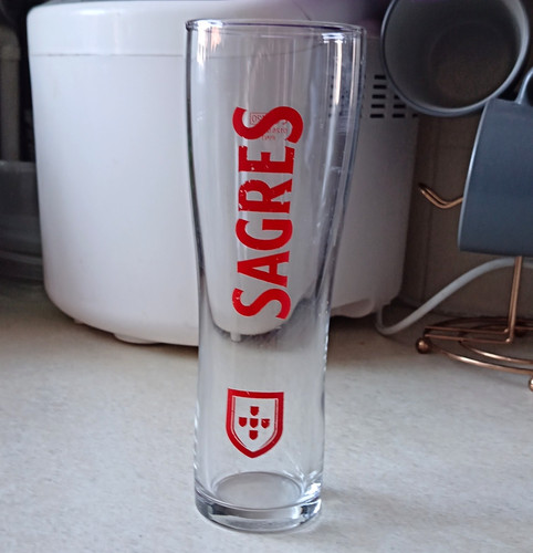 Sagres pilsner beer glass - pilsner,