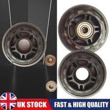 2 for MICRO MAXI SCOOTER Replacement Rear Wheels Transparent Including Bearings.