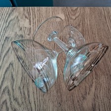 Pair Of Vintage Mid Century Champagne Saucers / Coupes