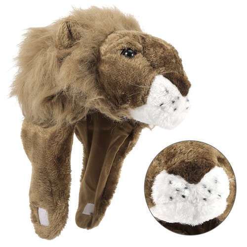 Reusable plush lion shape - reusable,