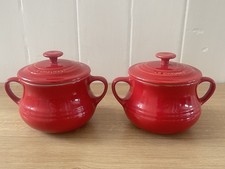 2 x Le Creuset Red Stoneware