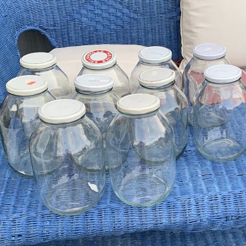 Glass big jars with lids - big,