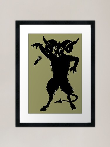 Demon horned goat mic - horned,