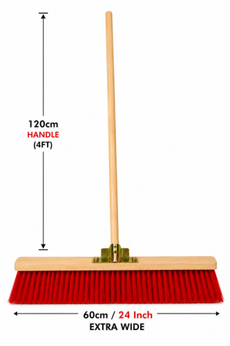 Stiff garden broom head - garden,
