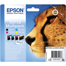 Genuine Epson T0715 Multipack B/C/M/Y Ink Cartridges | FAST FREE DELIVERY