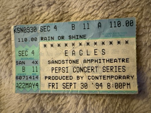 Eagles ticket sandstone - eagles,