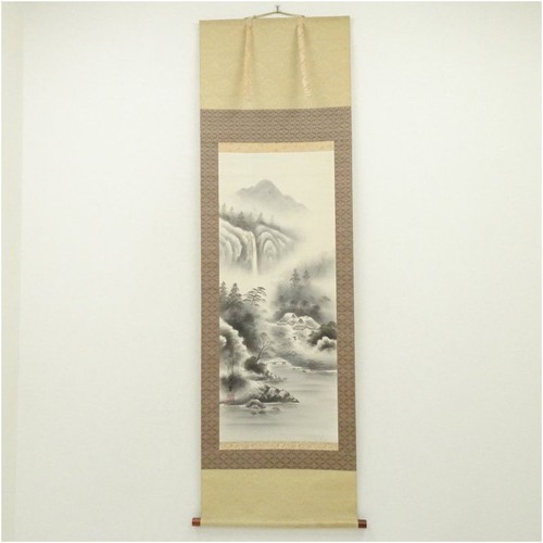 Japanese ink landscape hanging - landscape,