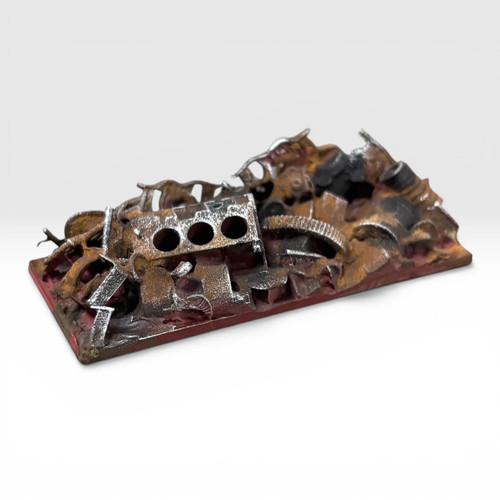 Rusty scrap metal wagon load - rusty,