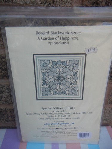 Vintage beaded blackwork - vintage,