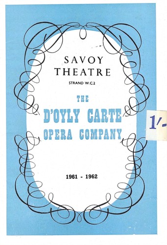 Oyly carte opera 1961 - d'oyly,