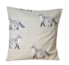 Fox Cub Cushion Cover , Retro Animal Cushion Cover 10" 12" 14" 16" 17" 18" 20"