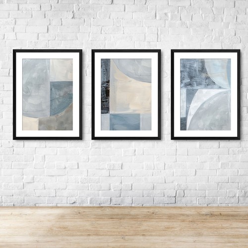 Soft blue grey cream shaped - soft,