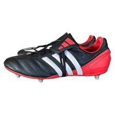 RARE Vintage adidas Predator MANIA SG 2003 Football Boots Black Red Men's UK 13