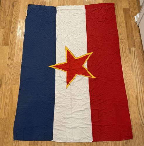 Vintage yugoslavia flag - flag, hand