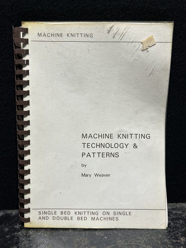 Machine knitting technology - machine,