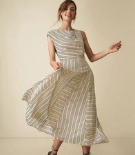 Reiss Raya Striped Asymmetric