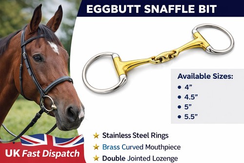 Ring eggbutt horse bit - ring,