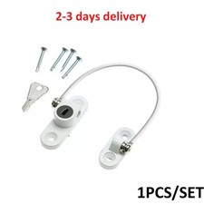 Window Door Restrictor Child Baby Safety Security Lock Cable Catch Wire 4 Screws